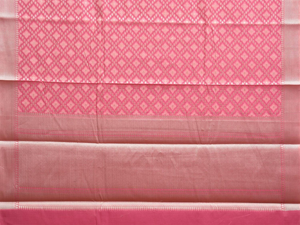 Pink Dhakai Jamdani Cotton Viscose Saree with Grill Design dj0034