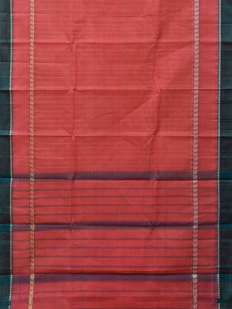Pink Narayanpet Cotton Handloom Saree with Strips Design No Blouse np0809