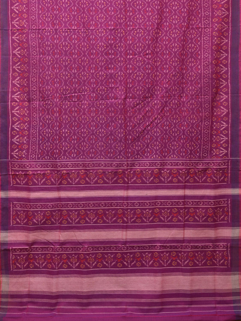 Purple Ikat Cotton Handloom Saree with All Over Design i0814