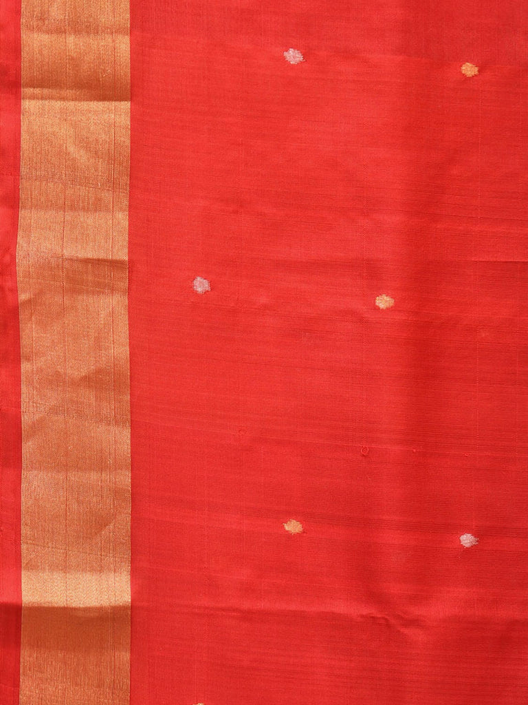 Red Uppada Silk Handloom Saree with Parrot and Floral Pallu Design u2038
