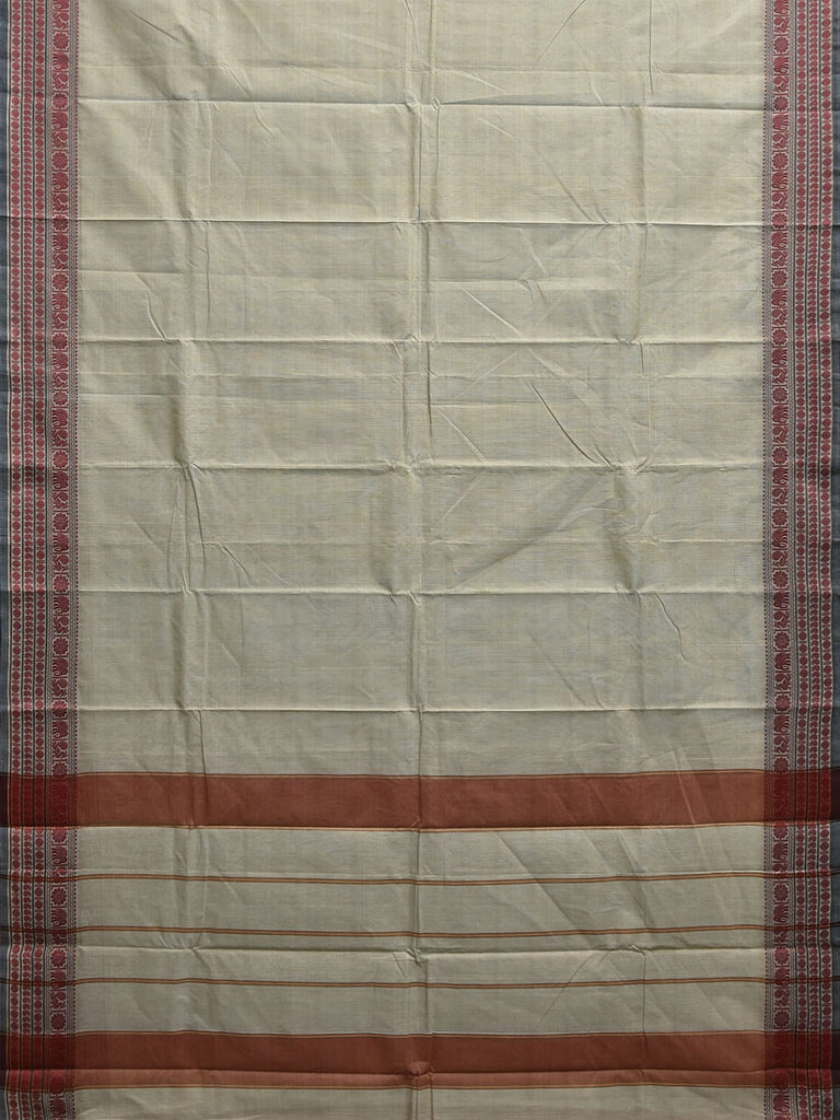 Sea Blue Kanchipuram Cotton Saree with Strips Pallu and Border Design k0870