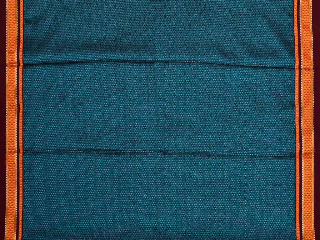 Teal and Maroon Jacquard Viscose Blouse with Border Design Length 1mt Width 31 Inches BL0111
