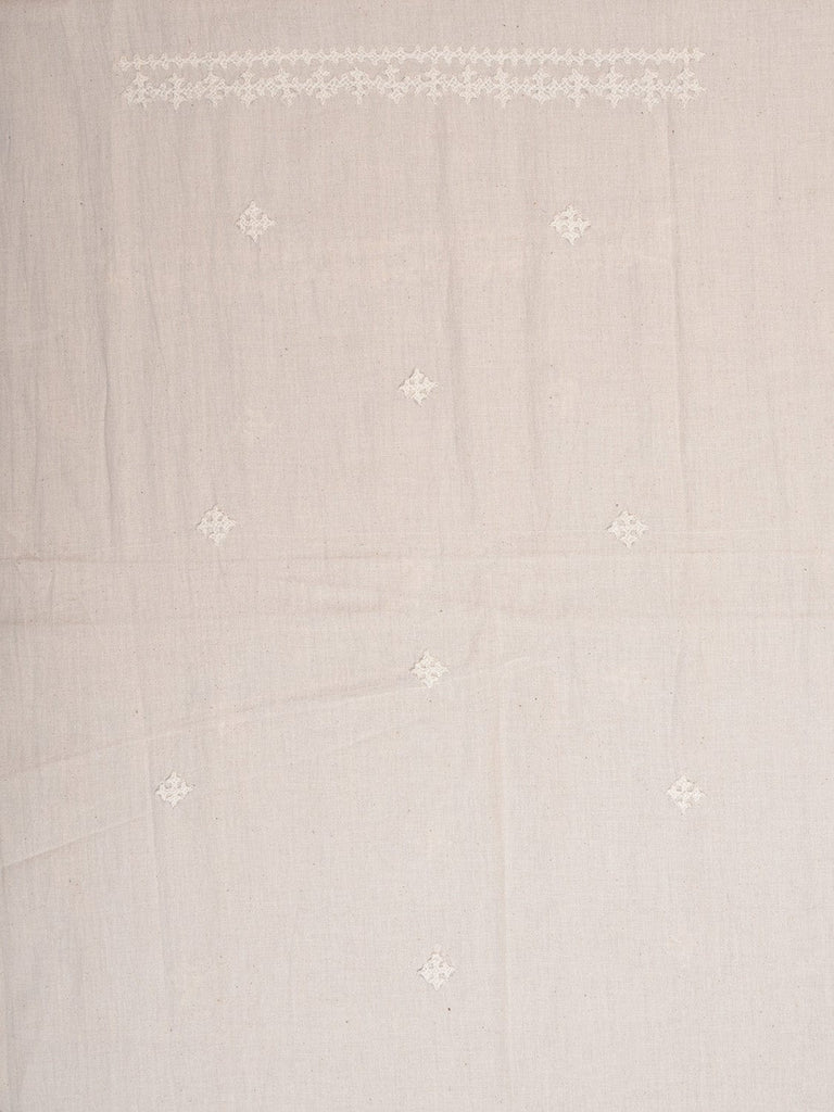 White Hand Embroidary Cotton Kurta with Mirror Work Design f0227