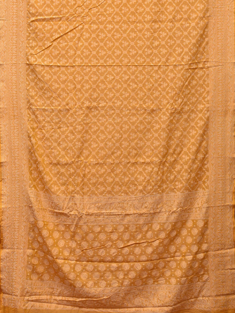 Yellow Cut Work Cotton Handloom Saree with All Over Jamdani Style Design o0387