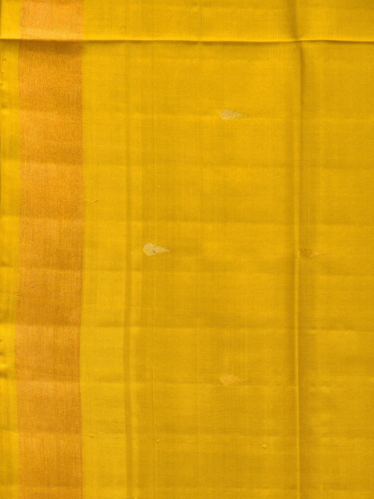 Yellow Uppada Silk Handloom Saree with Karpur Pallu Design u2010