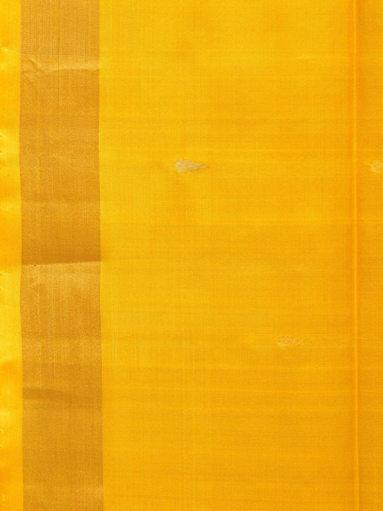 Yellow Uppada Silk Handloom Saree with Karpur Pallu Design u2095