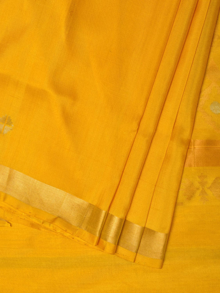 Yellow Uppada Silk Handloom Saree with Mango Pallu Design u2157