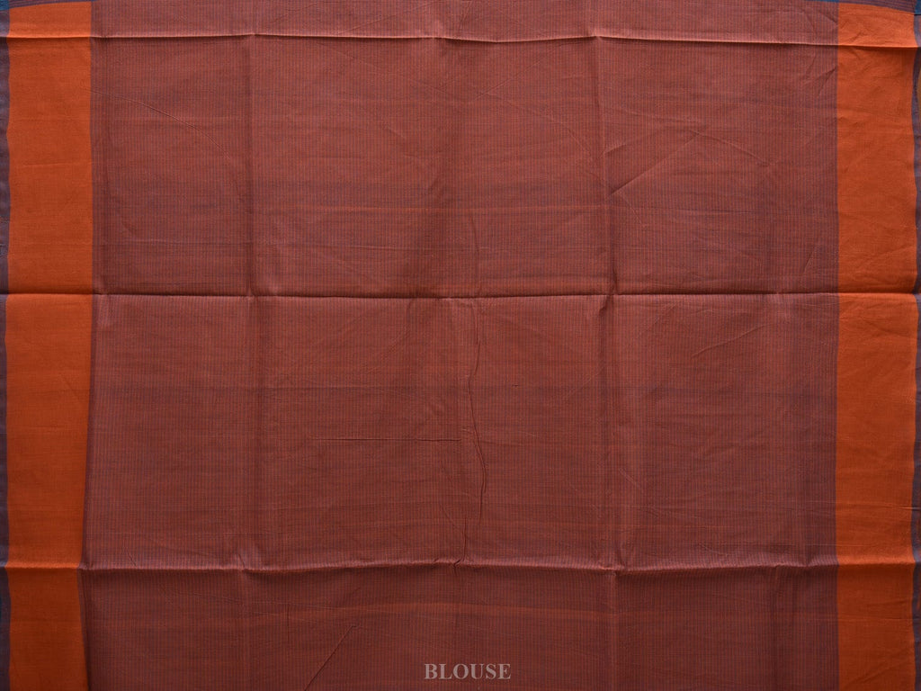 Blue Mangalgiri Cotton Handloom Saree with Checks Design mn0063
