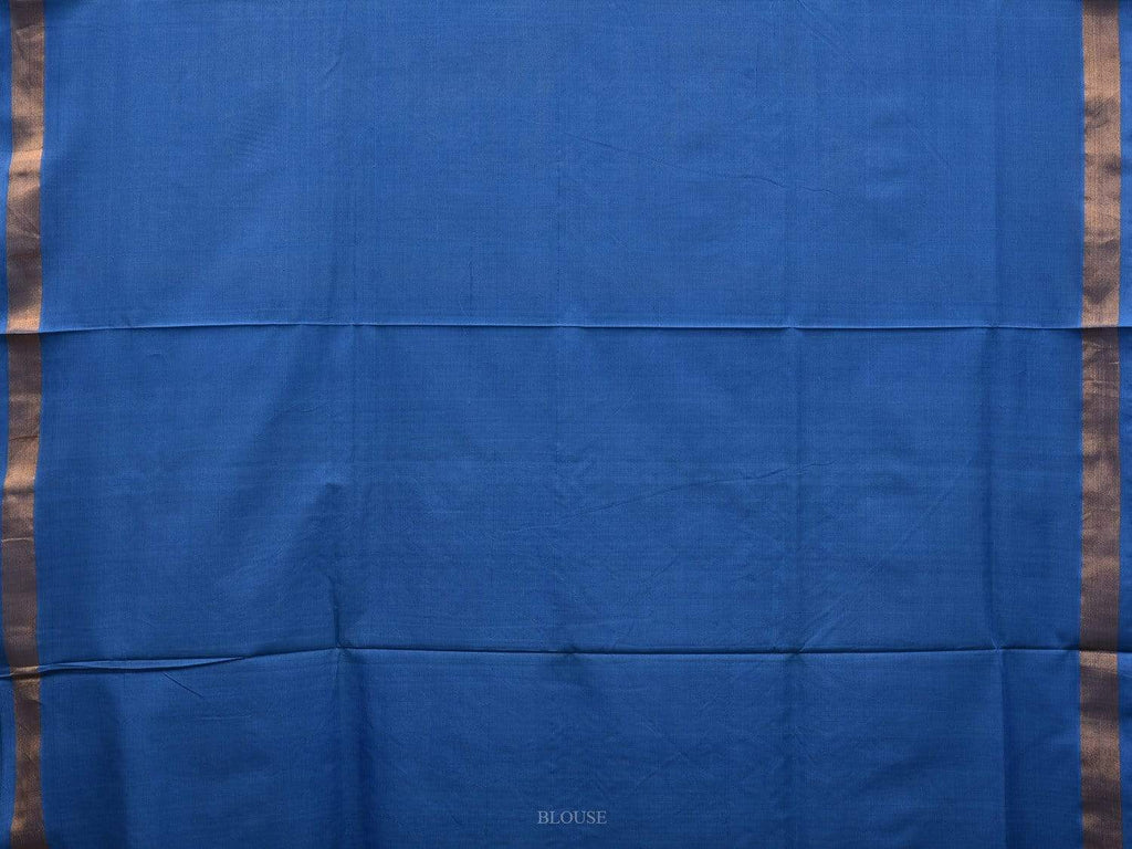 Blue Uppada Cotton Handloom Saree with Peacocks Pallu Design u1824