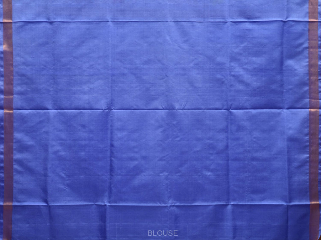 Blue Uppada Silk Handloom Saree with Floral Pallu Design u1896