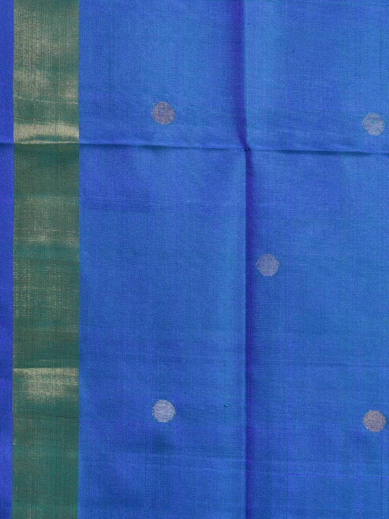 Blue Uppada Silk Handloom Saree with OG Pallu Design U1550