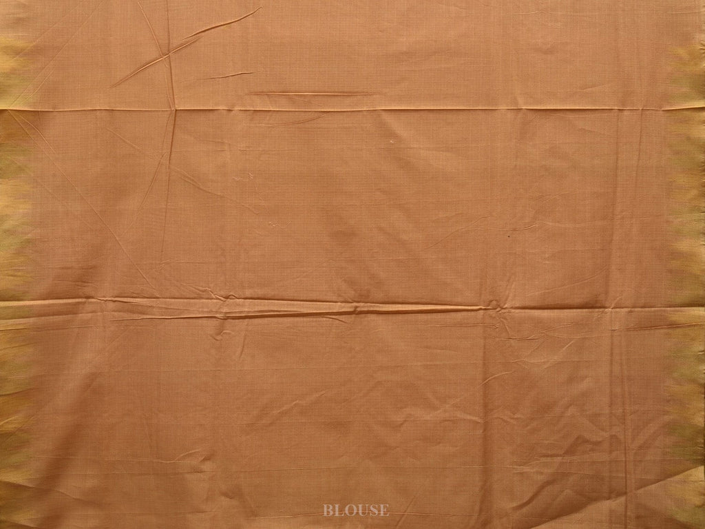Cream Khadi Cotton Handloom Saree with Temple Border Design kh0552