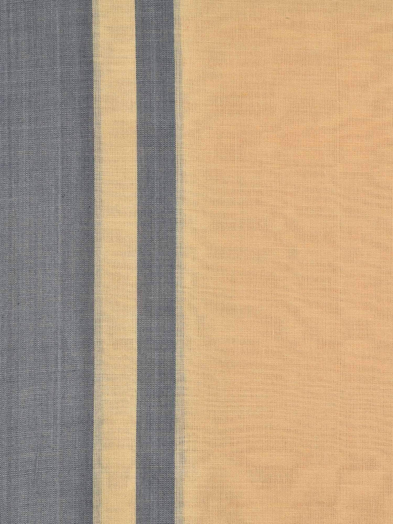 Cream Organic Cotton Handloom Plain Saree o0246