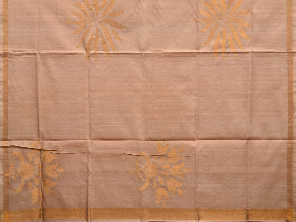Cream Uppada Silk Handloom Saree with Big Body Buta Design u1819
