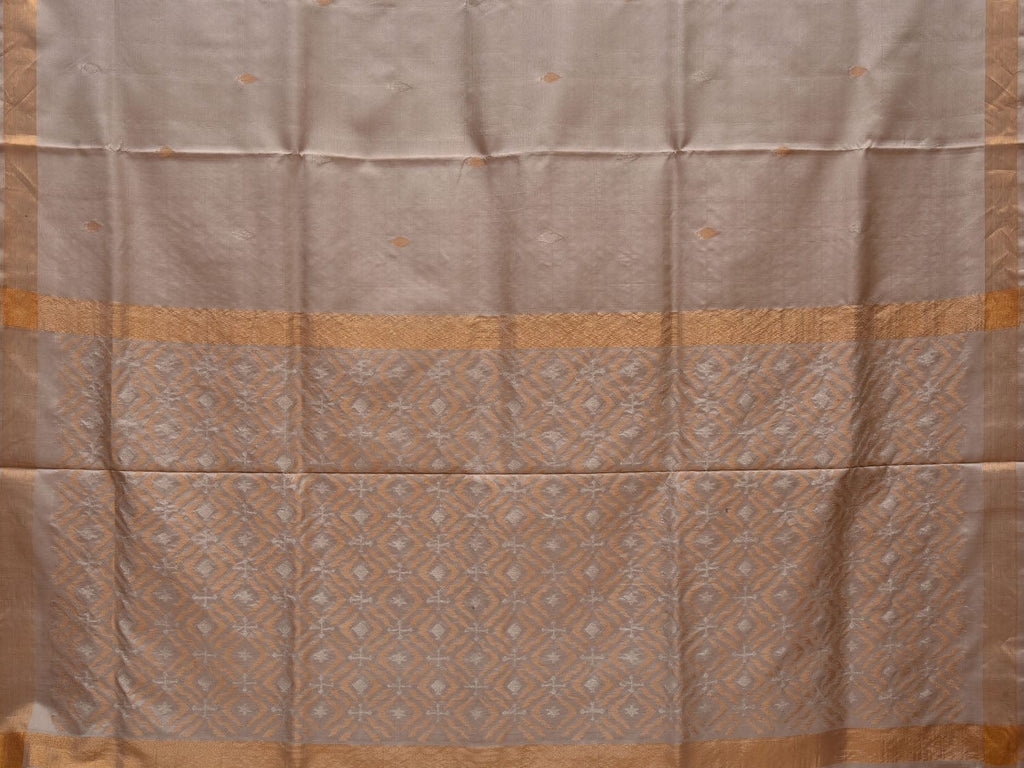 Cream Uppada Silk Handloom Saree with Jamdani Pallu Design u1947