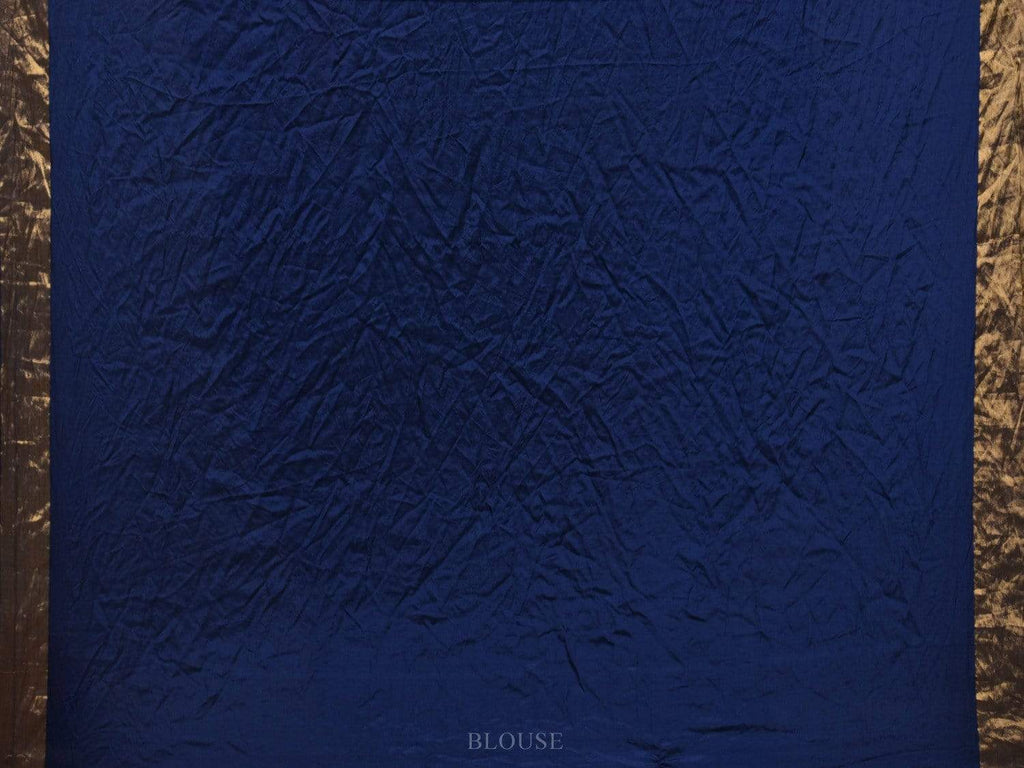 Dark Blue Bandhani Uppada Silk Handloom Saree with Diagonal Design bn0267