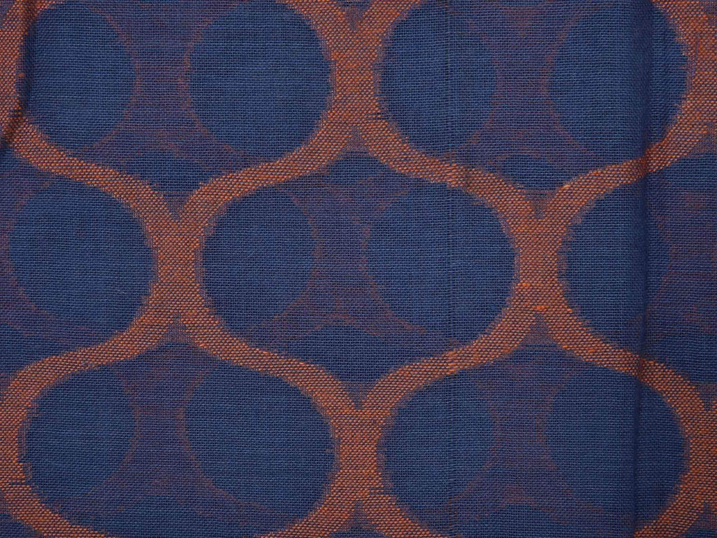 Dark Blue Cotton Cut Work Handloom Saree with Grill Design o0195