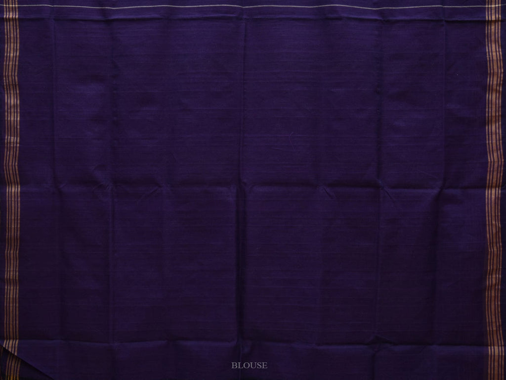 Dark Blue Pochampally Ikat Cotton Handloom Saree with Grill Design i0677