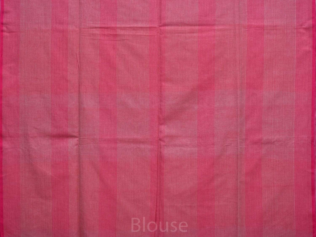 Grey and Pink Organic Cotton Handloom Saree with Small Checks Design o0262