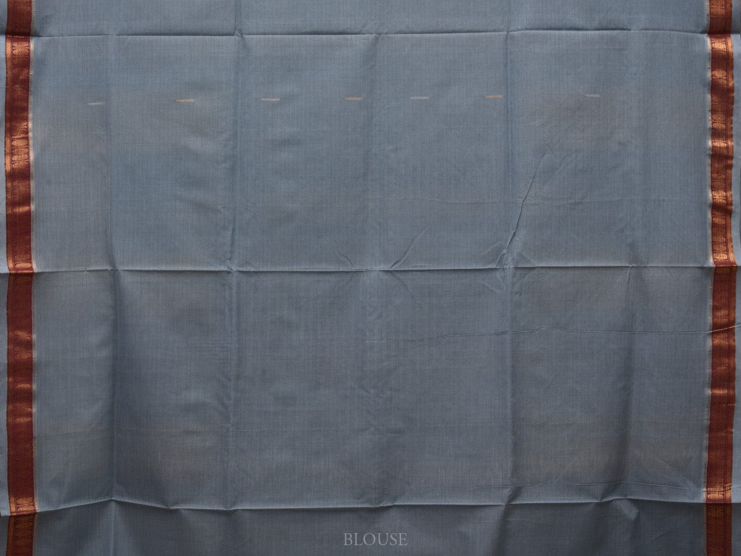 Grey Khadi Cotton Saree main image 1