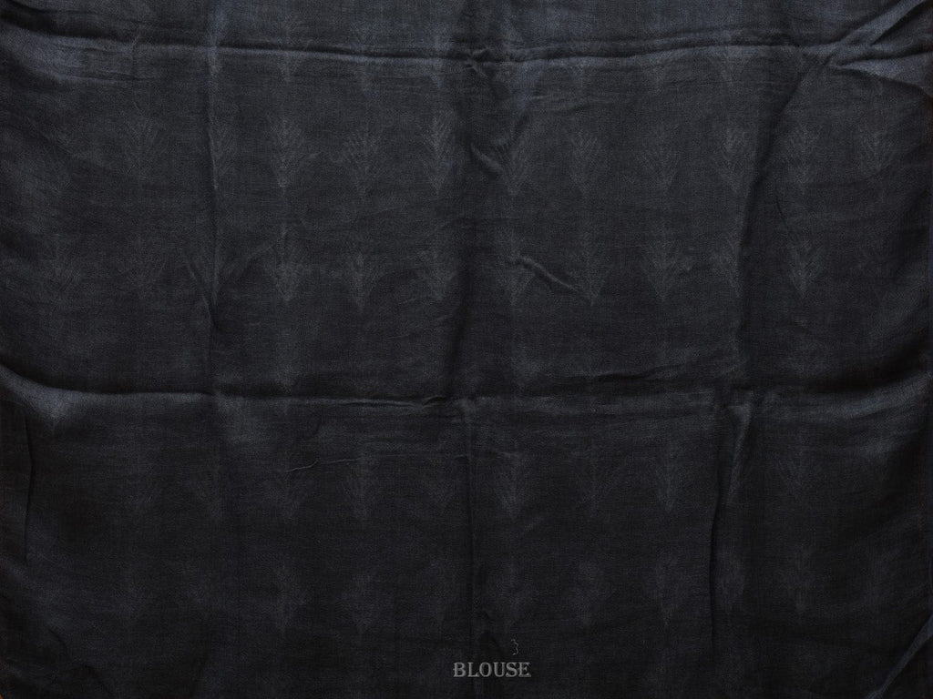 Grey Shibori Linen Saree with Body Buta and Pallu Design o0311