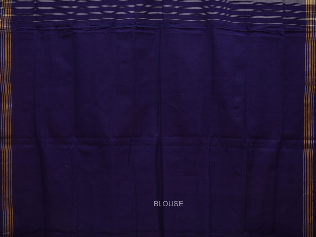 Indigo Ikat Cotton Handloom Saree with All Over Design i0726