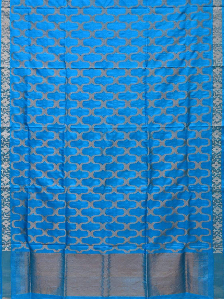 Light Blue Uppada Silk Handloom Saree with All Over Grill Design u1652