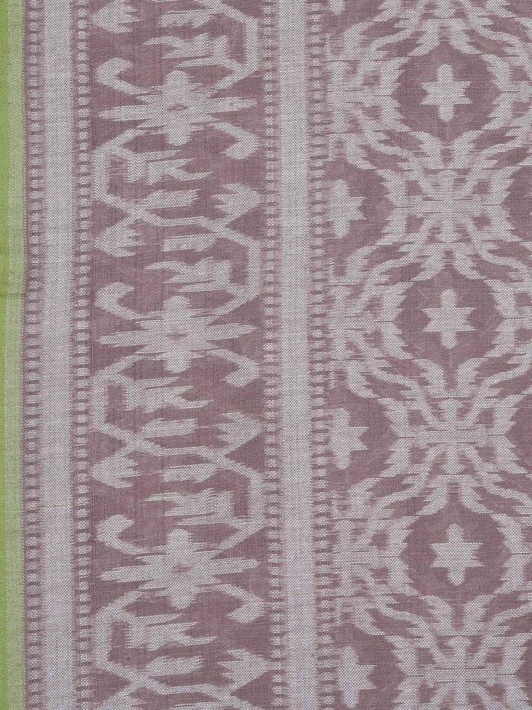Light Brown Banaras Cotton Handloom Saree with All Over Grill Design b0275