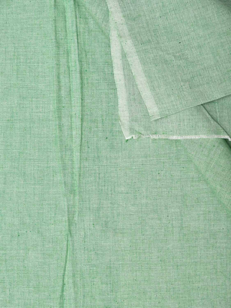 Light Green Khadi Cotton Handloom 2.5mts Plain Fabric f0176