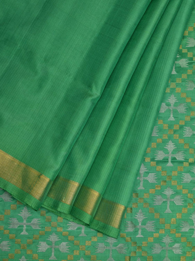 Light Green Uppada Silk Handloom Saree with Jamdani Pallu Design u1903