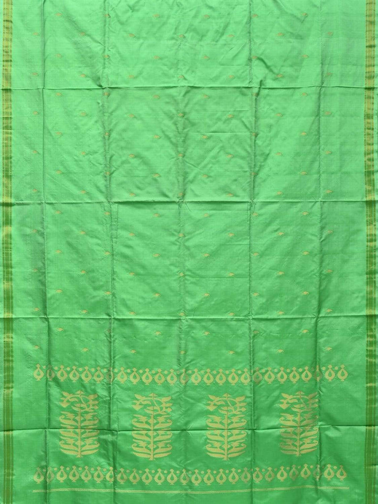 Light Green Uppada Silk Handloom Saree with Karpur Pallu Design u1712