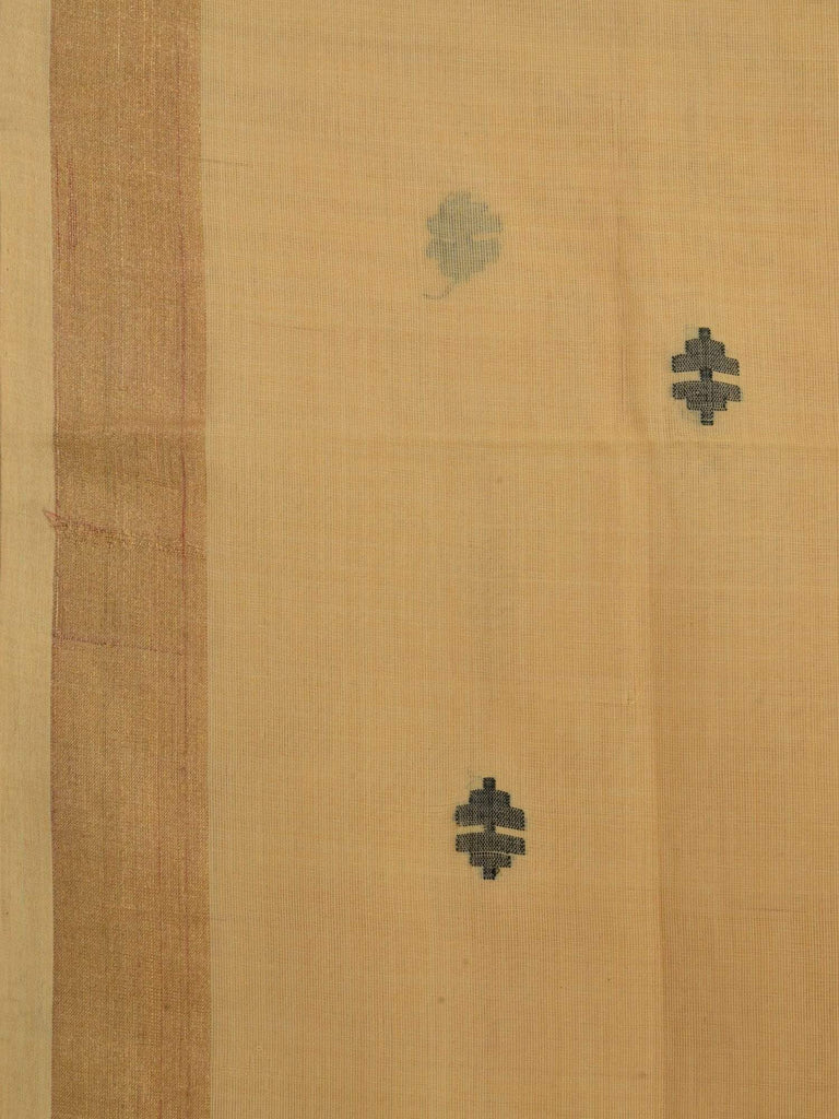 Light Yellow Uppada Cotton Handloom Saree with Jamdani Pallu Design u1337