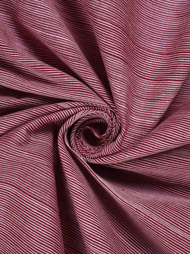 Maroon Khadi Cotton Handloom Fabric F0021