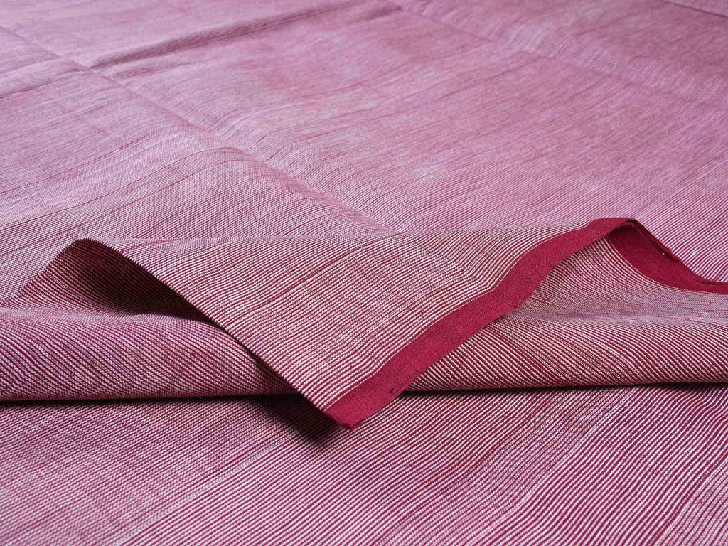 Maroon Khadi Cotton Handloom Fabric F0021
