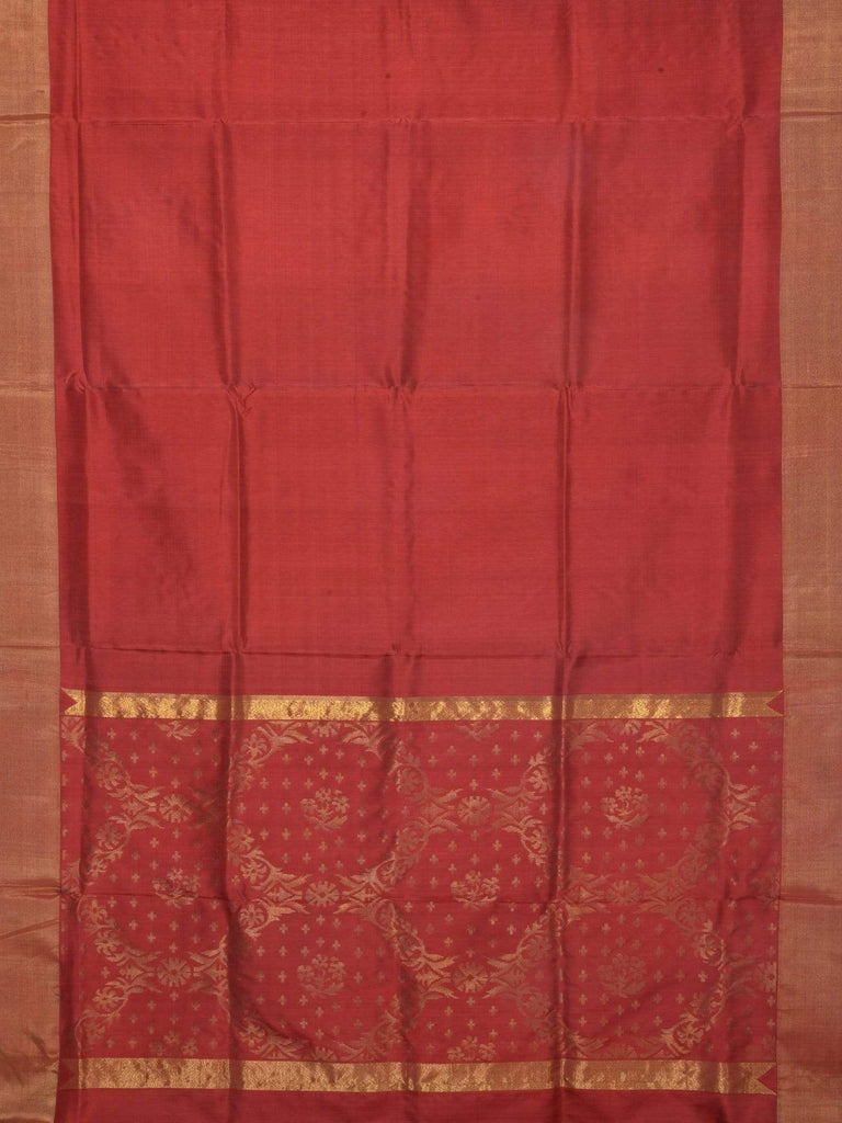 Maroon Uppada Silk Handloom Saree with Jamdani Pallu Design U1435