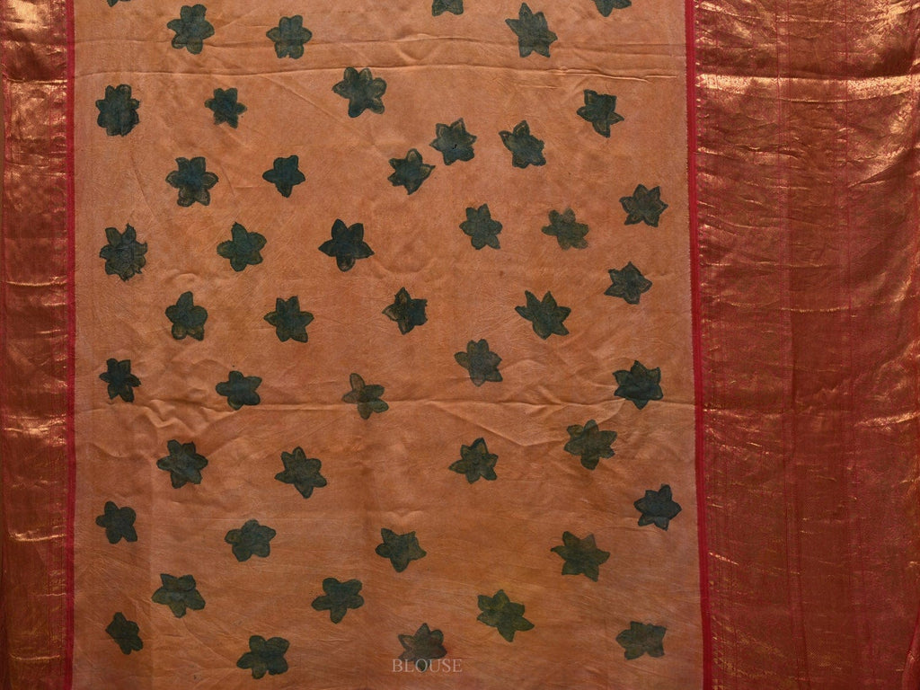 Multicolor Kalamkari Hand Painted Kanchipuram Silk Handloom Saree with Krishna Leela Design KL0588