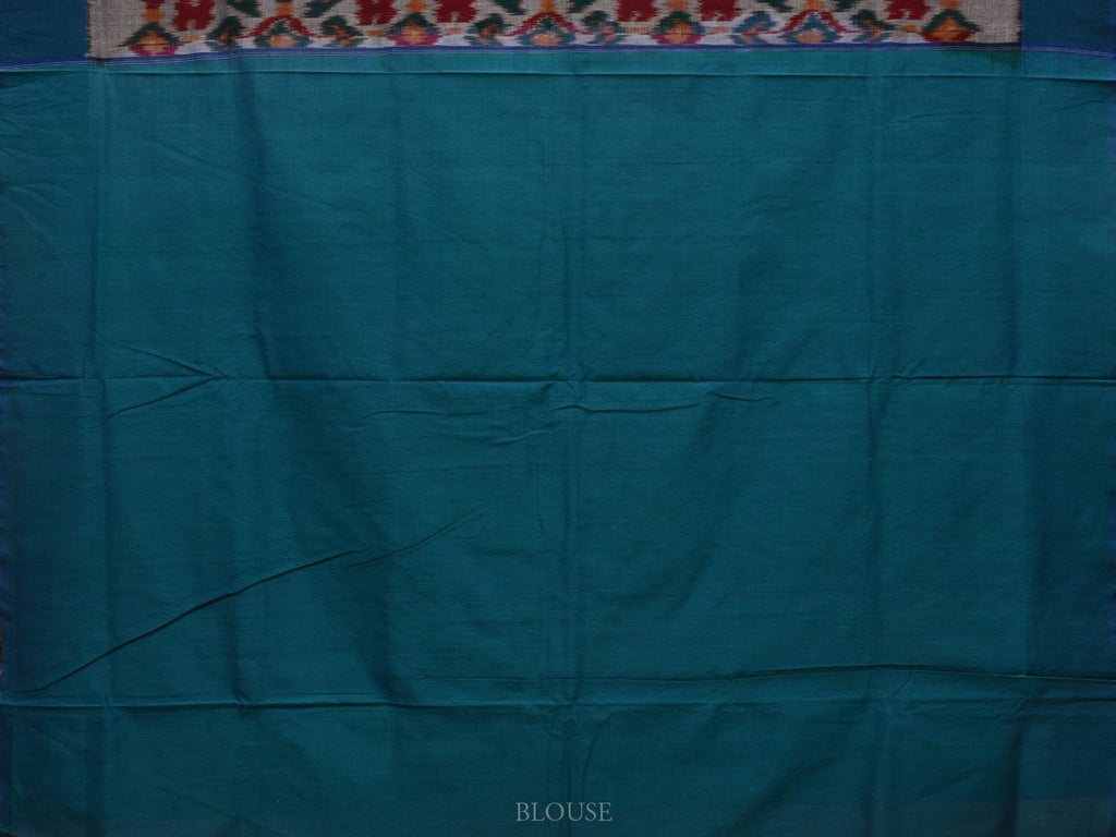 Multicolor Pochampally Ikat Cotton Handloom Saree with All Over Grill Design i0720