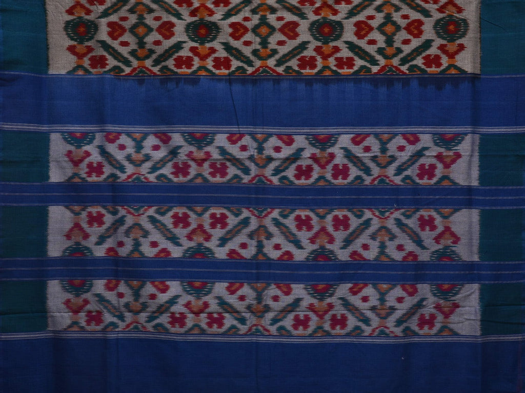 Multicolor Pochampally Ikat Cotton Handloom Saree with All Over Grill Design i0720