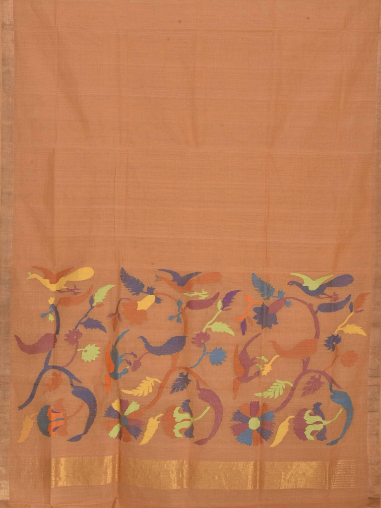 Mustard Khadi Cotton Handloom Saree with Pallu Design kh0311