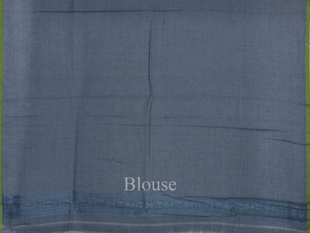 Navy Blue Banaras Cotton Handloom Saree with Cut Work Design b0259