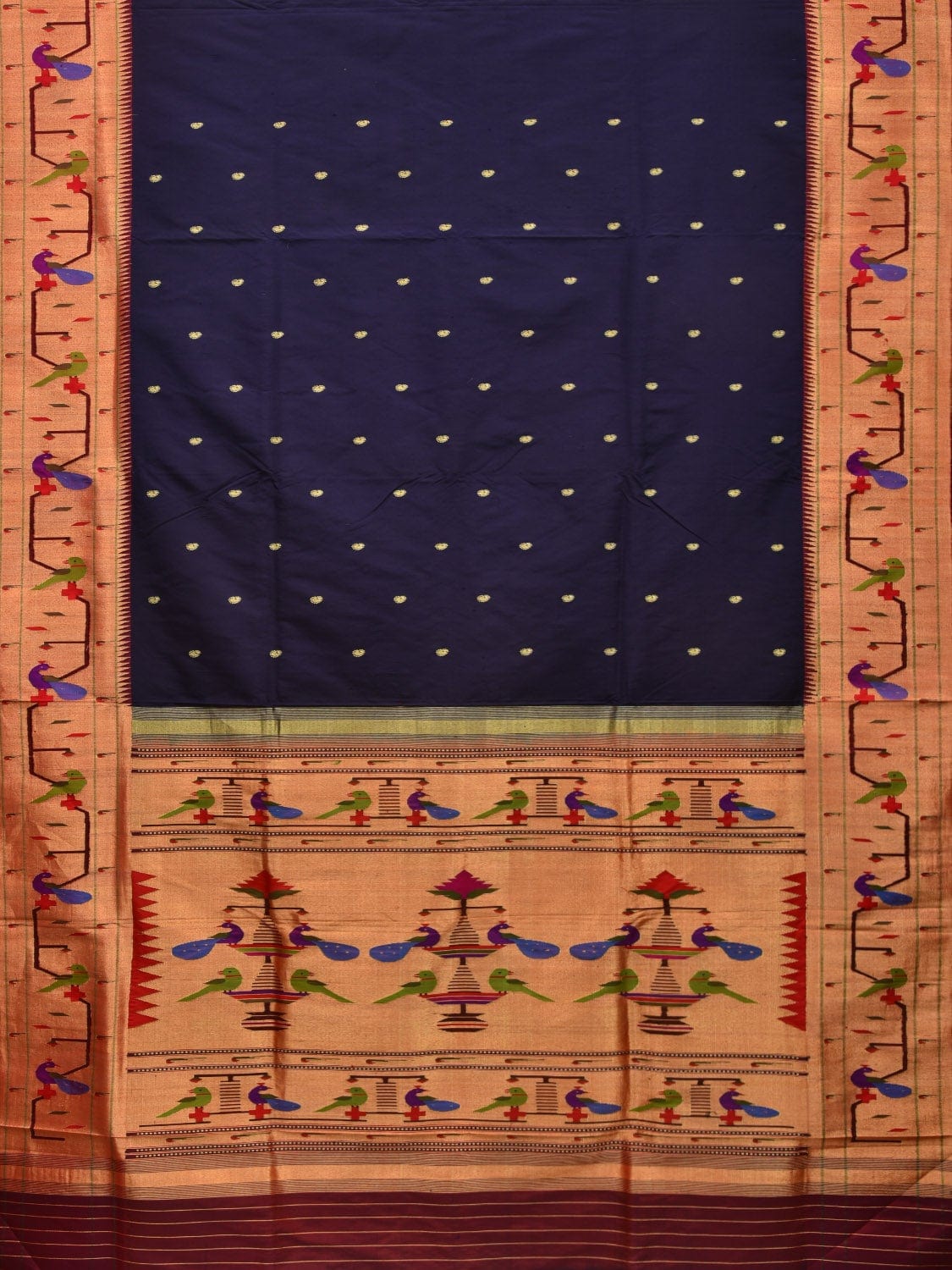 Banarasi Jacquard Saree Border Embroidery Design