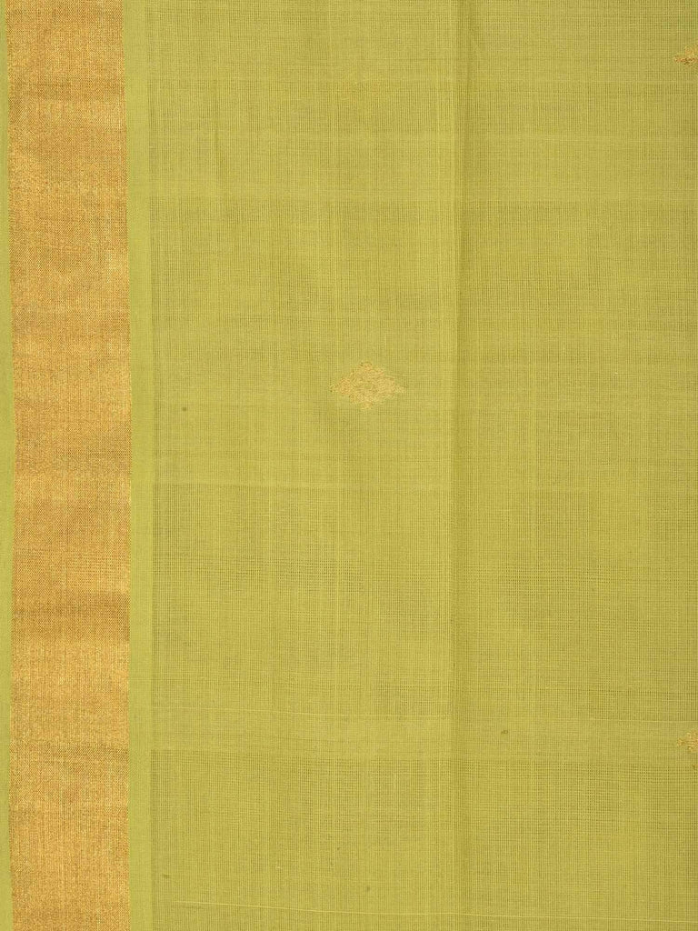 Olive Uppada Cotton Handloom Saree with Assorted Buta Pallu Design No Blouse u1540