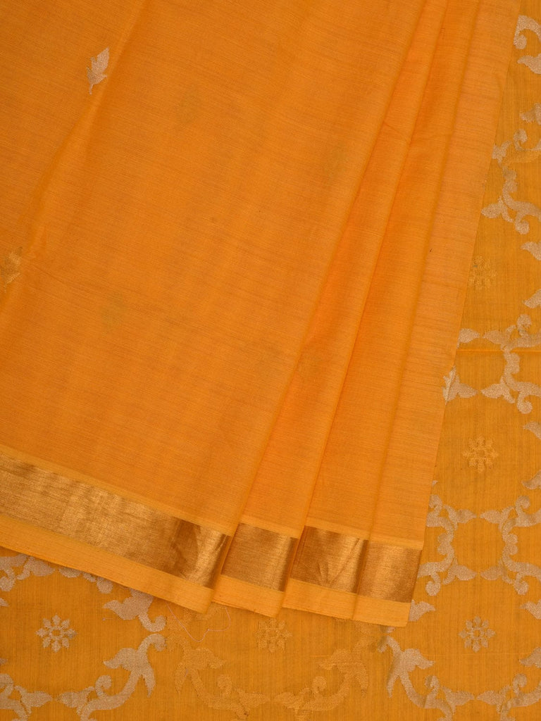 Orange Uppada Cotton Handloom Saree with Grill Pallu Design u1933