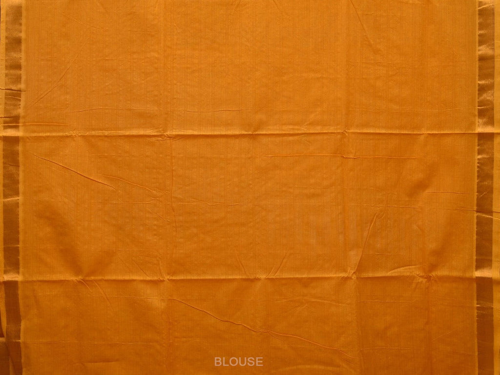Orange Uppada Cotton Handloom Saree with Grill Pallu Design u1933