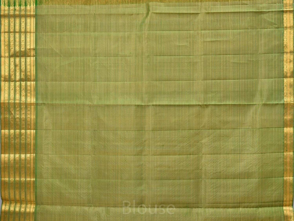Peach Gadwal Silk Handloom Saree with Checks and Border Design G0236