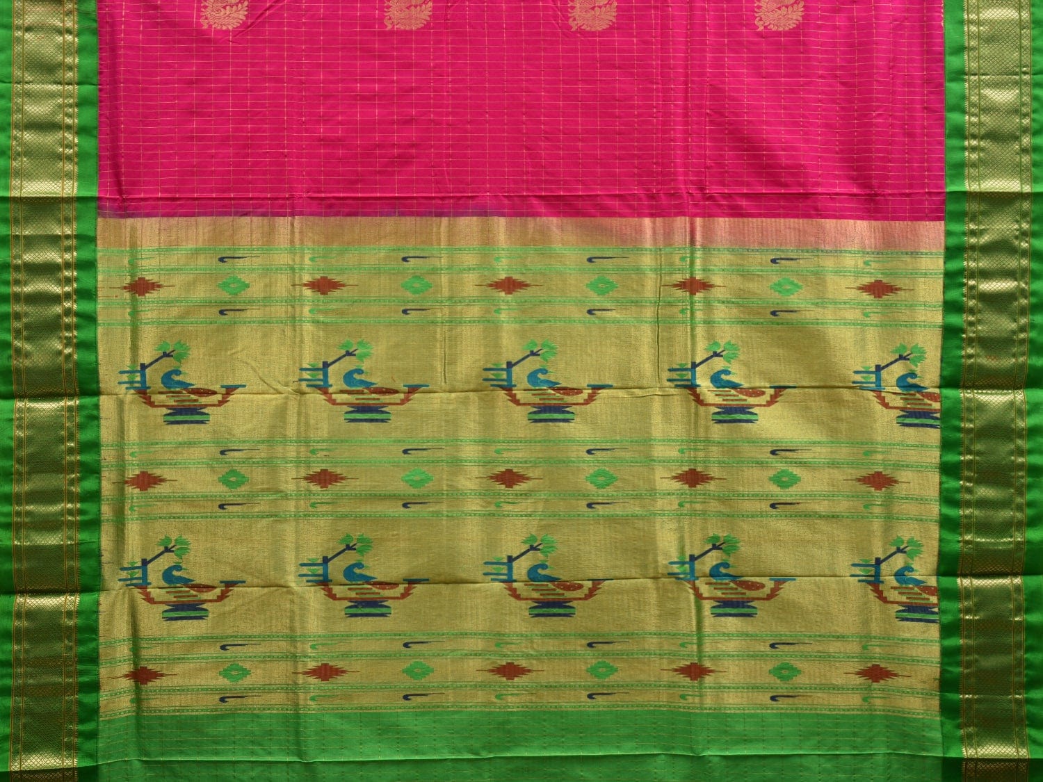 Madhu Semi Paithani saree-SK4 A – Shankari Paithani