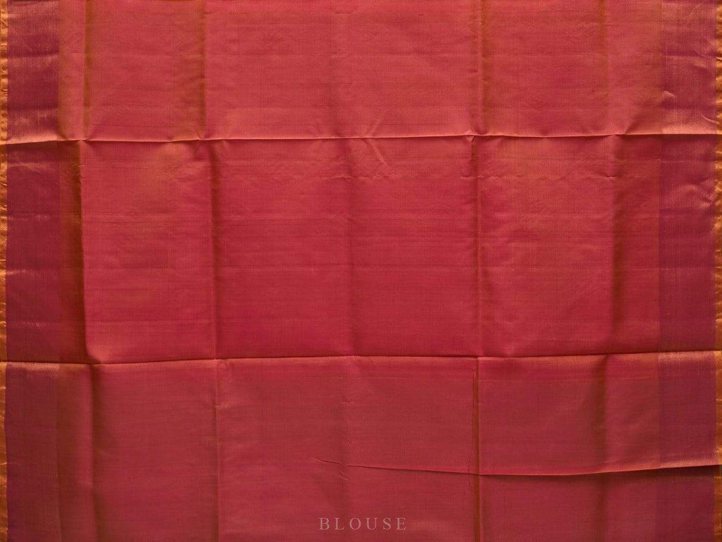Pink and Mustard Uppada Silk Handloom Saree with Buta and Contrast Pallu Design u1813