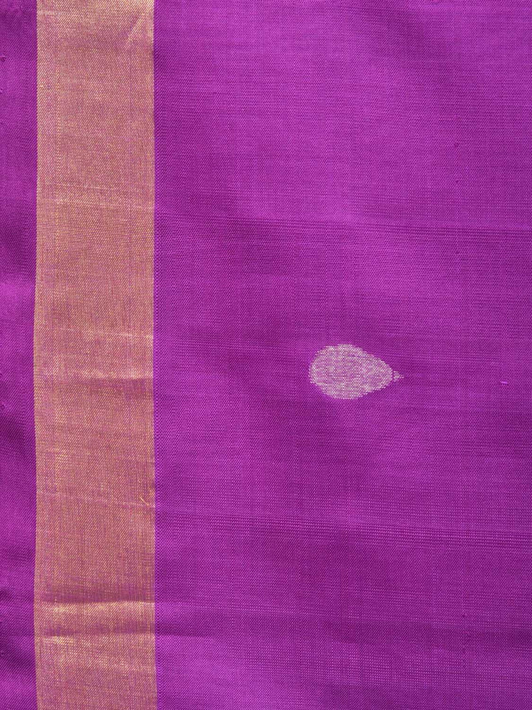 Purple Uppada Silk Handloom Saree with Birds and Jamdani Pallu Design u1678