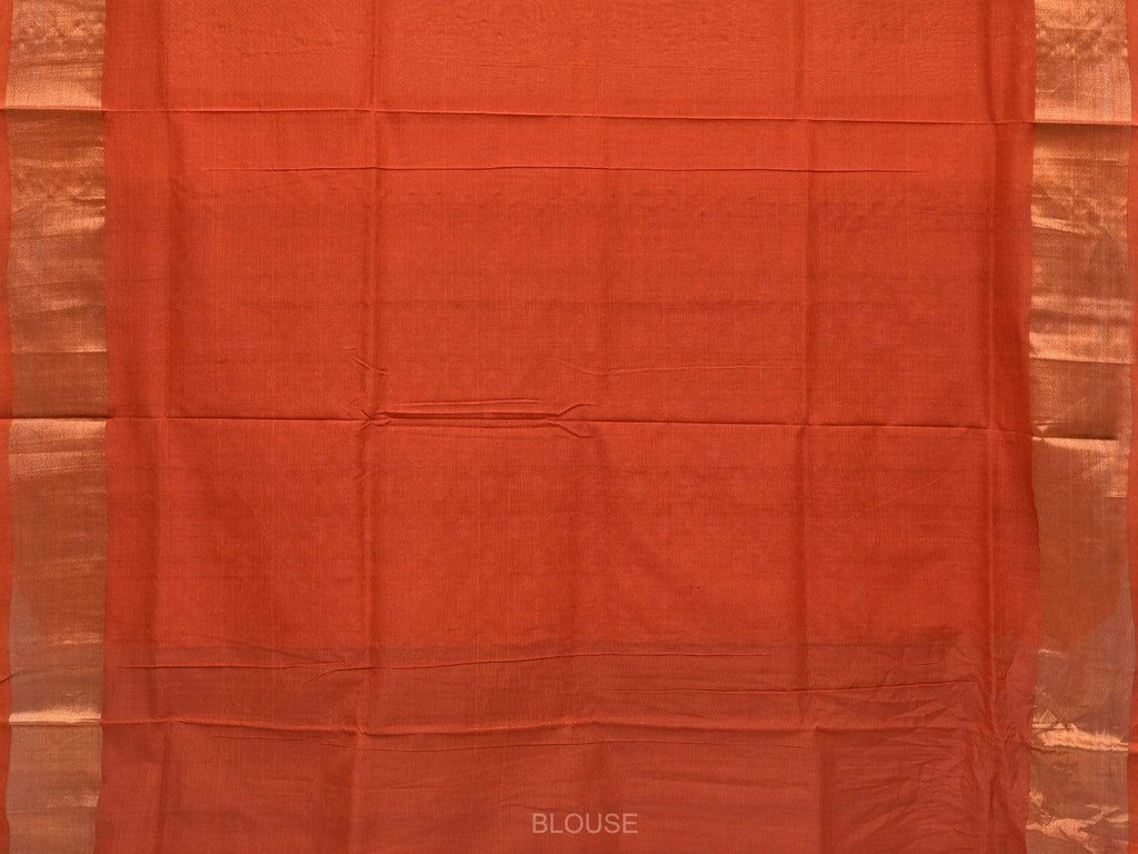 Rust Uppada Cotton Handloom Saree with All Over Jamdani Design u1654