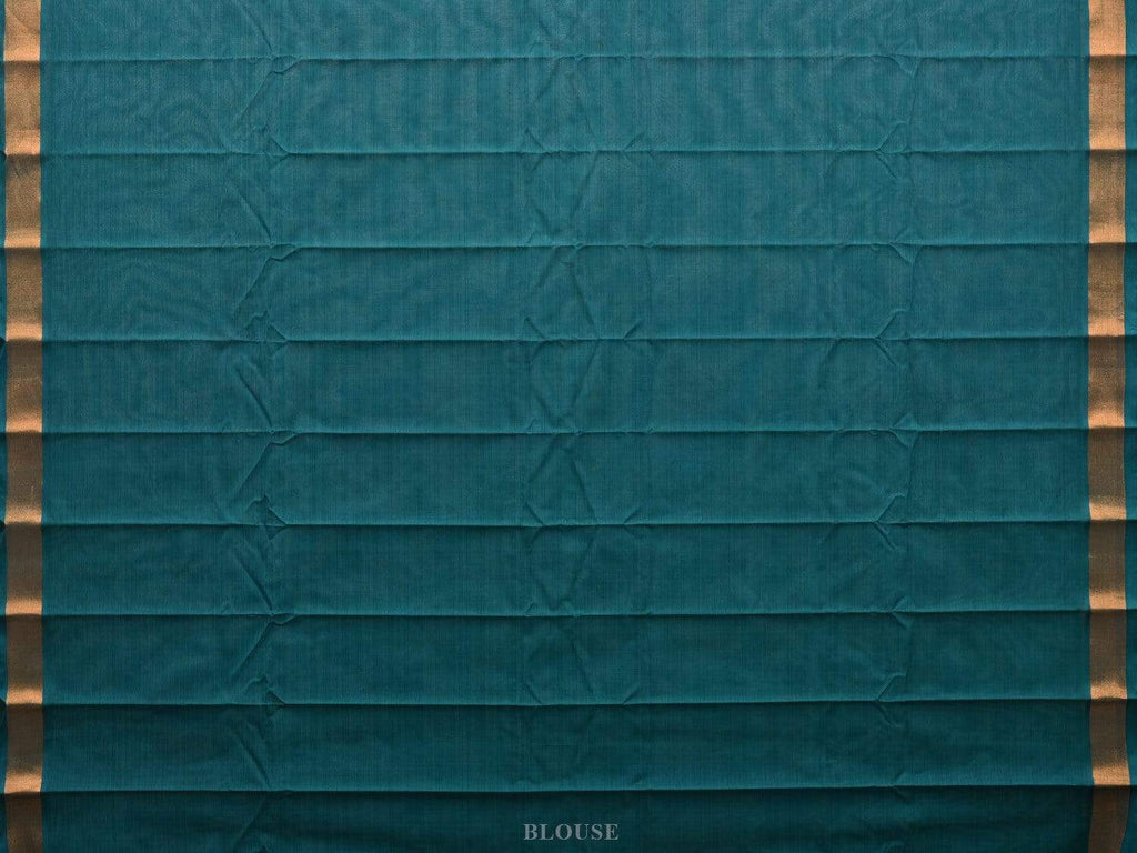 Teal Uppada Cotton Handloom Saree with Assorted Buta Pallu Design u1816